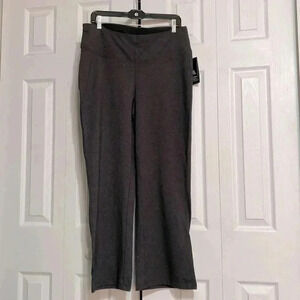 AVE Leisure charcoal gray Cotton knit boot leg legging pants